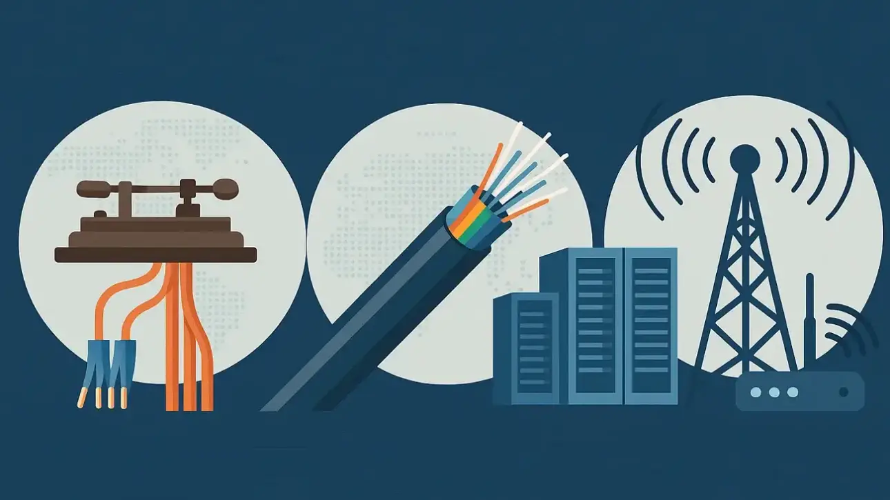 The evolution of communication technology has been astonishing: from rigid copper cables to wireless systems spanning continents