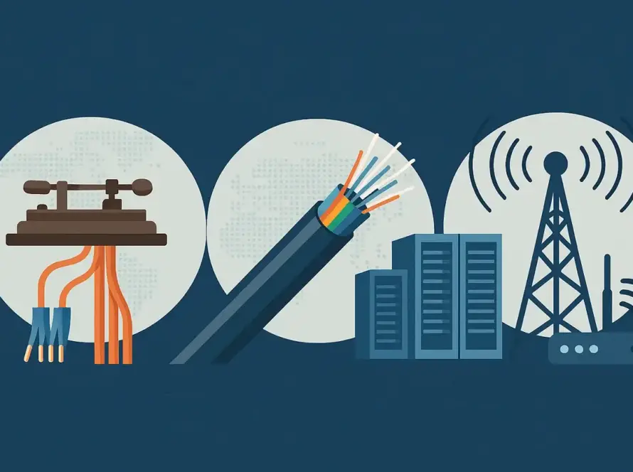 The evolution of communication technology has been astonishing: from rigid copper cables to wireless systems spanning continents